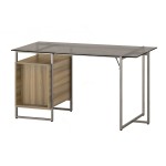 Techni Mobili Oak Computer Desk with Storage