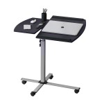 Techni Mobili Rolling Adjustable Laptop Cart, Graphite