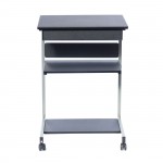 Techni Mobili Rolling Laptop Cart with Storage, Graphite