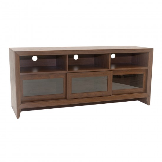 Techni Mobili Modern TV Stand with Storage for TVs Up To 60", Hickory