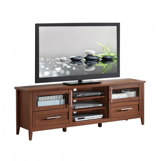 Techni Mobili Modern TV Stand with Storage for TVs Up To 75", Oak