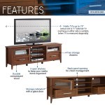 Techni Mobili Modern TV Stand with Storage for TVs Up To 75", Oak