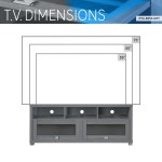 Techni Mobili Durbin TV Stand for TVs up to 65in, Grey