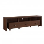 Techni Mobili Elegant TV Stand for TV's Up To 75" with Storage, Hickory