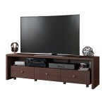 Techni Mobili Elegant TV Stand for TV's Up To 75" with Storage, Hickory