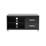 Techni Mobili Modern TV Stand with Storage (2 Drawers) for TVs Up To 40", Black