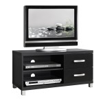 Techni Mobili Modern TV Stand with Storage (2 Drawers) for TVs Up To 40", Black