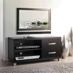 Techni Mobili Modern TV Stand with Storage (2 Drawers) for TVs Up To 40", Black