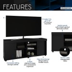 Techni Mobili TV stand with Storage, Black