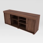 Techni Mobili TV stand with Storage, Walnut