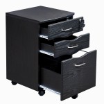 Techni Mobili Rolling Storage and File Cabinet, Espresso