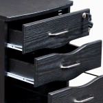 Techni Mobili Rolling Storage and File Cabinet, Espresso