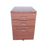 Techni Mobili Rolling Storage and File Cabinet, Mahogany