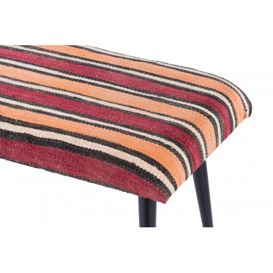 Pasargad Home Bosphorus Collection Vintage Kilim Cover Ottoman