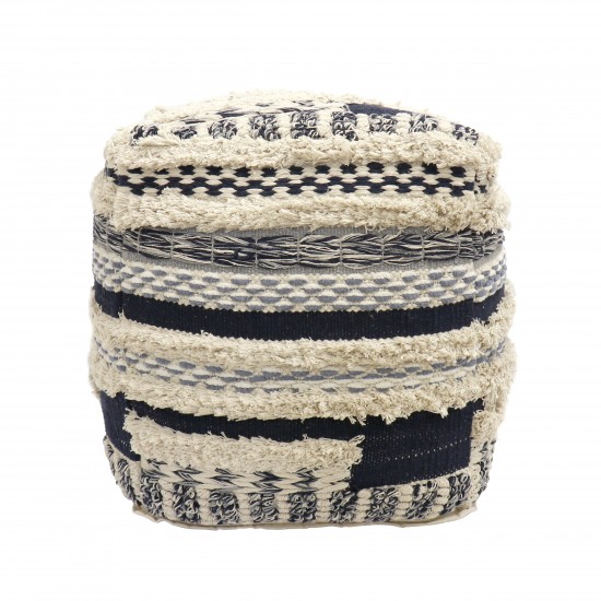 Pasargad Grandcanyon Collection Cotton Pouf