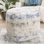 Pasargad Home Grandcanyon Distressed Cotton Pouf