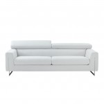 Pasargad Home Serena Modern Silver Sofa with Silver Leg