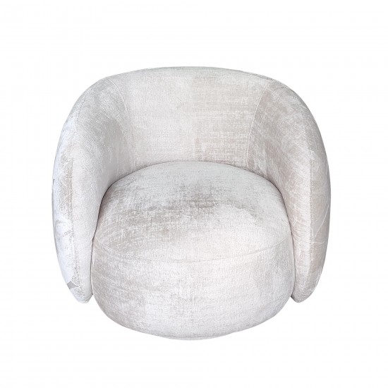 Pasargad Home Napoli Collection Modern Swivel Armchair