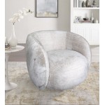 Pasargad Home Napoli Collection Modern Swivel Armchair