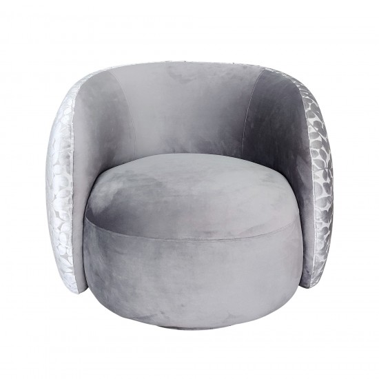 Pasargad Home Allure Collection Modern Swivel Armchair