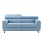 Pasargad Home Serena Modern Sofa (Blue Loveseat)