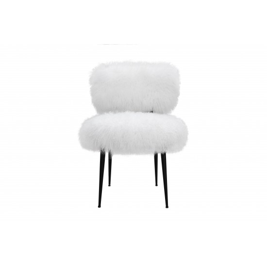 Pasargad Home Sorrento Allesia Modern Chair,White