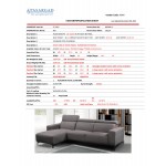 Modern Bari Sectional Sofa with Push Back Functional, Left Facing Beige Color