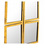 Pasargad Home Nico Clear & Gold Iron Wall Mirror