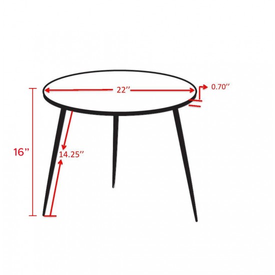 Pasargad Home Odeon Side Table