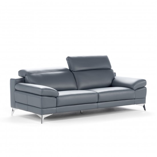 Pasargad Home Casanova Collection Leather Italian Loveseat