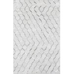 Pasargad Home Geometric Ivory Cowhide Rug- 6' 0" X 9' 0" PTX-3284 6x9