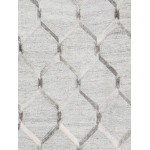 Pasargad Home Geometric Ivory Cowhide Rug- 6' 0" X 9' 0" PTX-3284 6x9