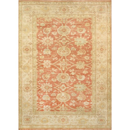 Pasargad Home Sultanabad Hand-Knotted Lamb's Wool Area Rug- 8' 11" X 12' 4"