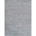 Pasargad Home Slate Collection Hand-Loomed Silk & Wool Rug- 6' 0" X 9' 0"