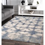 Area Rug Shibori Hand-Loomed Bamboo Silk, Wool Silver 8' 0" X 10' 0"