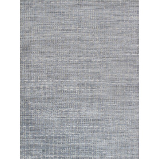 Pasargad Home Slate Collection Hand-Loomed Silk & Wool Rug-10' 0" X 14' 0"