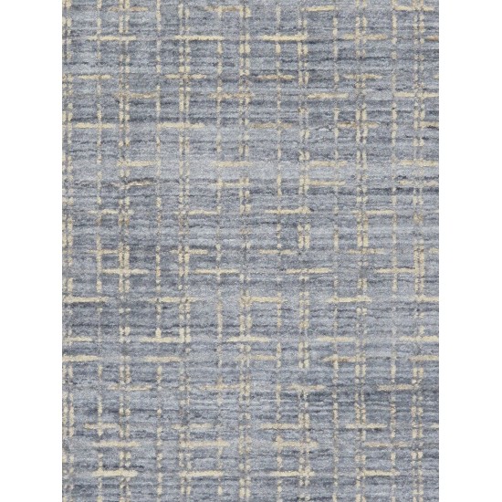 Pasargad Home Slate Collection Hand-Loomed Silk & Wool Rug-10' 0" X 14' 0"