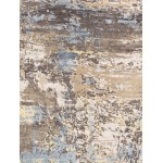 Pasargad Home Modern Hand-Knotted Silk and Wool Area Rug- 9' 0" X 11'11"