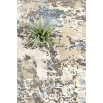 Pasargad Home Modern Hand-Knotted Silk and Wool Area Rug- 9' 0" X 11'11"