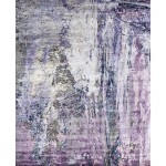 Pasargad Home Modern Hand-knotted Silk Area Rug- 8'11" X 11'10"