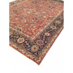 Pasargad Home Ferehan Collection Hand-Knotted Lambs Wool Area Rug- 6' 2" X 9' 2"