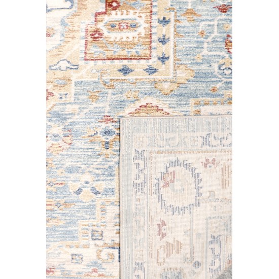 Area Rug Heritage Power-Loomed Polyesterpropyle, Polyesterester Blue 9x12