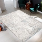 Pasargad Home Stella Design Power Loom Area Rug- 5' 3" X 7' 7" PVHA-46 5x8