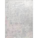 Area Rug Beverly Hand-Loomed Bamboo Silk, Wool Grey 6' 0" X 9' 0"