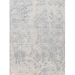 Area Rug Beverly Hand-Loomed Bamboo Silk, Wool Grey 6' 0" X 9' 0"