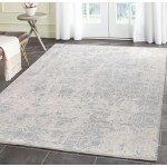 Area Rug Beverly Hand-Loomed Bamboo Silk, Wool Grey 6' 0" X 9' 0"