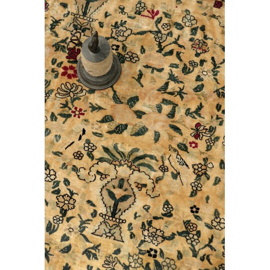 Pasargad Home Antique Agra Hand-Knotted Lamb's Wool Area Rug-16' 1" X 29' 8"