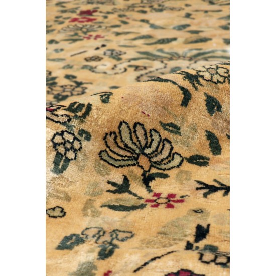 Pasargad Home Antique Agra Hand-Knotted Lamb's Wool Area Rug-16' 1" X 29' 8"