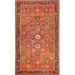 Pasargad Home Antique Sultanabad Rust Lamb's Wool Area Rug-12' 8" X 23'11"