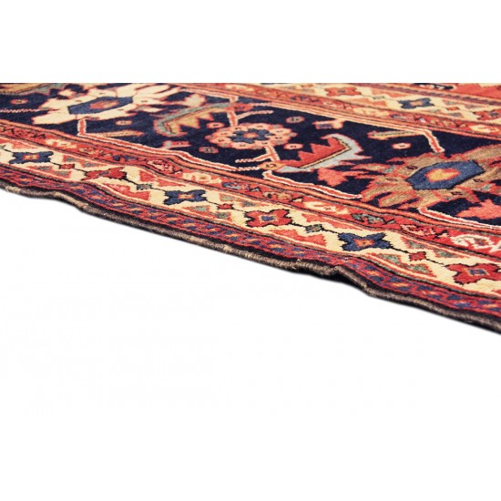 Pasargad Home Antique Sultanabad Rust Lamb's Wool Area Rug-12' 8" X 23'11"